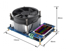 150W Electronic Load Tester 2.4in TFT LCD Display Aging Discharger Battery Capacity Tester